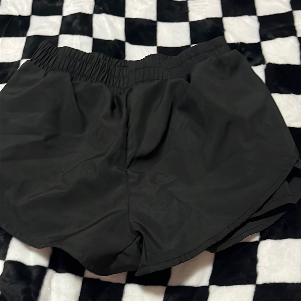SHEIN Black Athletic Shorts High-Waisted Performance